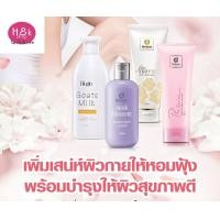 ราคา โลชั่นน้ำหอมชุด 4 ขวด 1 โลชั่นน้ำหอมอาร์ซีรีย์ 2 โลชั่น Musk Blossm 3 ครีมทาตัวหอม Fleur Exotic 4 โลชั่นทาผิวนมแพะ Goat Milk ครีมทามือและผิวกายคอสเวย์ (17248517627)