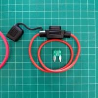 ราคา สาย ปลั๊กฟิวส์ กระบอกฟิวส์ กันน้ำ Fuse Holder รถยนต์ แถมฟิวส์ 1 ตัว สายปลั๊กฟิวส์ รถยนต์ 1 ชุด (15925004916)