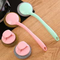 ราคา ฝอยขัดหม้อ แปรงขัดหม้อ ฝอยขัดหม้อมีด้ามจับ ฝอยขัดหม้อสแตนเลส ขัดกระทะ (21110884230)