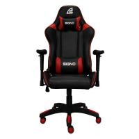 ราคา เก้าอี้เกมมิ่ง Signo GC 202 Barock Black Red Gaming Chair รับนํ้าหนักได้ ถึง 150 กก (19923444340)