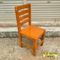 ราคา SLK เก้าอี้โต๊ะอาหาร เก้าอี้ไม้สักแท้ เก้าอี้ชุดรับแขก เก้าอี้นักเรียนไม้สัก งานสีย้อม ส้มอิฐ พร้อมส่ง (19513618990)
