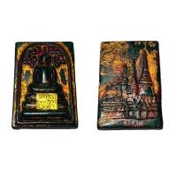 ราคา พระสมเด็จพิมพ์โพธิ์ หลังวัดพระแก้วเนื้อหยกเขียวปิดแผ่นทองแท้ (14266808335)