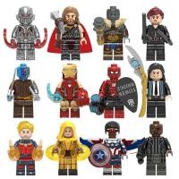 ราคา Compatible with LEGO Marvel Avengers Alliance Iron Man Thanos Ant Man Black Panther US Team Thor Spider Figure Building Blocks (20213819671)