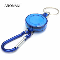 ราคา Aromani พร้อม คลิปพวงกุญแจห้อยสายพวงกุญแจเหล็กแบบยืดหดได้ดึงหดตัวพวงกุญแจแบบสปอร์ตที่เก็บพวงกุญแจบัตรประจำตัวป้องกันการสูญหาย (18285216590)
