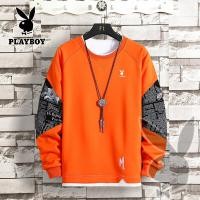 ราคา PLAYBOY 2022 เสื้อสเวตเตอร์แขนยาวคอกลมบวกขนาดเสื้อสเวตเตอร์ลำลองผู้ชาย M 5XL (16723693502)