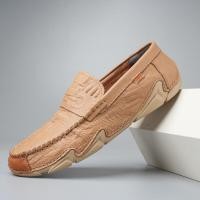 ราคา Spring Summer Mens Driving Moccasins High Quality Fashion Mens Crocodile Grain PU Leather Casual comfortable Lightweight wear resistance Loafers Shoes Man Flats (16611107908)