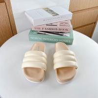 ราคา รองเท้าแตะผู้หญิงโซฟาพื้นนุ่ม หนังนิ่ม ใส่สบาย ใส่ตรงไซส์ (20435192462)