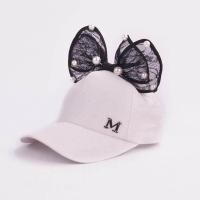 ราคา หมวกเบสบอลฤดูร้อนเด็กหมวกเบสบอลสำหรับโบว์ขนาดใหญ่สำหรับเด็กสาวกระต่ายหูหมวกบังแดดหมวกกระต่ายหมวก (538688304)