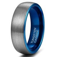 ราคา COD เครื่องประดับทองทังสเตนชายและหญิงสีฟ้าดึงทรายเปิดขั้นตอนแหวนเหล็กทังสเตนเครื่องประดับมือยุโรปและอเมริกา (16168092613)