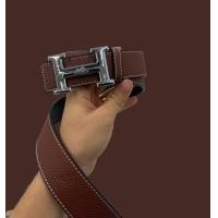 ราคา เข็มขัด Hermes เป็นสายหนังสีน้ำตาล มี 3 แบบให้เลือก หัวสีเงิน หัวทอง หัวทองด้าน (14644667949)