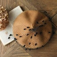 ราคา หมวกเบเร่ต์ แฟชั่น ผ้าลูกไม้สวยๆ ลูกไม้แต่งริม สไตล์วินเทจ ของขวัญน่ารัก เดรสลำลอง ผอม (18534413546)