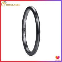 ราคา BONLAVIE 2mm Black Full Polished Tungsten Steel Ring Fashion Thin Tungsten Carbide Rings for Men Punk Anniversary (5506182193)