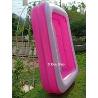 ราคา D KIds สระน้ำเป่าลม ทรงสี่เหลี่ยมขนาด2เมตร ขนาด200 150 50 cm Smile Pool ขายดี ห้ามพลาด (18093498263)