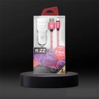 ราคา Rizz ชุดชาร์จแบตในรถ 2 USB มี 2 ช่องชาร์จ ชาร์จไว หนึ่งชุด มีสายชาร์จ หัวชาร์จ แบบ ไมโคร รุ่น RAL 212A ที่ชาร์จแบตในรถ สามารถใช้ได้หลายรุ่น หัว สาย อุปกรณ์ชาร์ตแบต ในรถ สำหรับ หัวเหว่ย สายชาร์ท หัวชาร