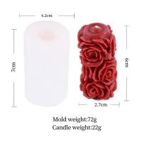 ราคา 3D Aroma Candle Making Mold DIY Silicone Candle Mold Rose Ball Shape Candle Mold 3D Aroma Candle Making Mold Soap Making Silicone Mold Romantic Wedding Decoration Supplies Candle Wax Mold Candle And S