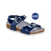 ราคา Birkenstock รองเท้าแตะรัดส้น เด็กผู้หญิง รุ่น Rio สี Nautical Stripes Navy 1016358 regular (19042472529)