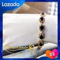 ราคา Inspire Jewelry สร้อยข้อมือพลอยไพลินล้อมเพชร งานจิวเวลลี่ งานฝังแบบร้านเพชร ร้านทอง สวยงาม ปราณีต ใส่ได้ทุกโอกาส (621518036)