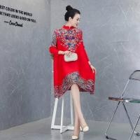 ราคา McDaniel Miyake House Issey Miyake ชุดเดรสทรงจีบกี่เพ้าทรงหลวมไซส์ใหญ่สำหรับคุณแม่สไตล์ตะวันตกชุดเดรสทรงเอหรูหราย้อนยุคแบบใหม่ฤดูใบไม้ผลิและฤดูร้อน2023 (19564209934)