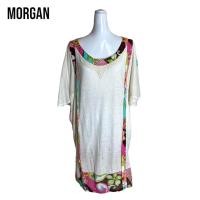ราคา Morgan Made in France เดรสสีขาวผ้าบาง (20728759111)