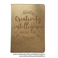 ราคา สมุดโน๊ตA5 หน้าปกลาย 1A 3C กระดาษคราฟท์เย็บขอบ พิมพ์ลายกราฟฟิก Inspiration Kraft Paper with Graphic Print Notebook A5 size เนื้อในกระดาษถนอมสายตา (11856775889)