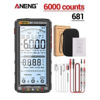 ราคา Aneng 681มัลติมิเตอร์แบบชาร์จไฟได้ เครื่องทดสอบแรงดันไฟฟ้าแบบมัลติมิเตอร์แบบ RMS ของแท้โอห์มมิเตอร์ไดโอดพร้อมปลอกหน้าจอ LCD (21170802683)