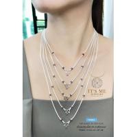 ราคา สร้อยคอเงินแท้92 5 ลายสี่เสา งานลงยาสีเขียว แดง หนัก 2 3 สลึงตัน ยาว 15 26 นิ้ว งานไทย ไม่รวมจี้ค่ะ (21347096598)