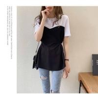 ราคา เสื้อเวอร์ชันเกาหลีฤดูร้อนเข้ารูปเข้ารูปของผู้หญิงเสื้อยืดแขนสั้นความยาวปานกลางอเนกประสงค์แฟชั่น2023 (17864581911)