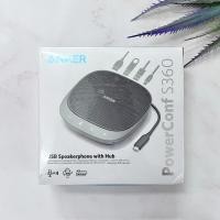 ราคา สปีกเกอร์โฟน สำหรับคอมพิวเตอร์ ไมโครโฟนการประชุม ฮับ PowerConf S360 USB Speakerphone with Hub Model A3307 Anker (20766976565)