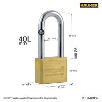 ราคา KRUKER กุญแจ กุญแจทองเหลืองแท้ ขนาด 40L mm คอยาว ระบบลูกปืน ลูกกุญแจ 3ดอก (707436801)