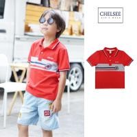 ราคา Chelsee เสื้อโปโล เด็กผู้ชาย แขนสั้น รุ่น 127996 สีแดง ตัดต่อสี อายุ 3 11 ปี ผ้า 100 Cotton เสื้อผ้าเด็กโต เสื้อโปโลเด็ก (21361288954)