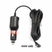 ราคา สายชาร์จกล้องติดรถยนต์ และ GPS 5v 2A ยาว 3 3 เมตร usb mini หัวงอ สีดำ (160596279)
