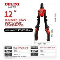 ราคา Delixi ปืนยิงหมุดไฟฟ้า ปืนยิงหมุดตามหลักสรีรศาสตร์และปืนหมุดคันโยกสูง 8in 10in 12นิ้ว (21171171091)