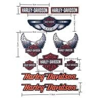 ราคา สติกเกอร์ติดมอเตอร์ไซค์ Harleyสติกเกอร์ติดหมวกกันน็อคสไตล์เรโทรสติกเกอร์สะท้อนแสงกันน้ำจักรยานยนต์ HARLEY รอบด้าน (9912455031)
