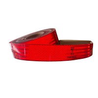 ราคา สติ๊กเกอร์สะท้อนแสง สีแดง มาตรฐานกรมขนส่ง UNECE R104 00 ขนาด 2 นิ้ว (20923572645)