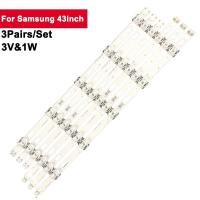 ราคา 3Pairs set 43inch LED Backlight Strip for Samsung 10led JL D430A1330 408AL M UN43TU700DFLH43QETELGCXZAUN43TU8000FUN43TU8200F (20800083382)