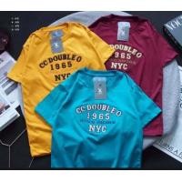 ราคา New เสื้อยืดแขนสั้นงานปัก งานป้าย ชายหญิง CC OO NO 80 S M L XL ผ้า Cotton 100 แพทเทิร์นทรงตรงนิ่มใส่สบาย (20706337462)
