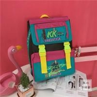 ราคา Tide Japanese street large capacity bag colours harajuku wind backpack men and women lovers backpack students bag (20128845272)