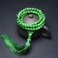 ราคา สร้อยข้อมือลูกปัดสร้อยคอเสื้อกันหนาวโซ่108สร้อยคอมรกตสีเขียวแห้ง10มม สร้อยข้อมือลูกปัดกลมมรกต (19970357128)