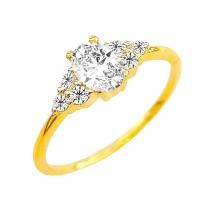 ราคา นคร เจมส์ แหวนเพชรแท้ ทองคำแท้18K ทอง75 ฝังเพชรพร้อม White Topaz เม็ดกลางประดับ ขายได้ จำนำได้ พร้อมใบรับประกันสินค้า มีของแถม (16307604837)