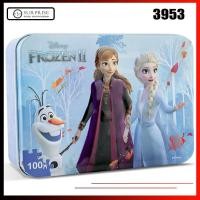 ราคา Frozen 2กล่องเหล็ก100ชิ้นตัวต่อจิ๊กซอว์ปริศนาเครื่องบิน (2987988656)