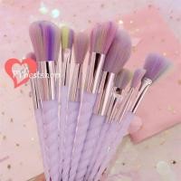 ราคา แปรงแต่งหน้า 10 ชิ้น ขนนุ่ม แปรงแต่งหน้ามืืออาชีพ แปรงรองพื้น แปรงเครื่องสำอาง10 ชิ้น ด้ามหยักขาว (10073041719)
