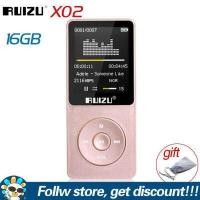 ราคา เครื่องเล่น MP3 X02 RUIZU 4GB 8GB 16GB เครื่องเล่นเพลง Lossless แบบพกพา1 GB เครื่องเล่นวิดีโอวอล์คแมน8หน้าจอขนาดนิ้วบางพิเศษพร้อมวิทยุเอฟเอ็มอีบุ๊คบันทึกเสียงเวลานาฬิกาข้อมือจับเวล (642850027)