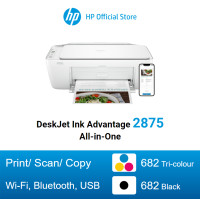 ราคา HP Printer DeskJet Ink Advantage 2875 All in One ใช้กับหมึกรุ่น 682 Print Copy Scan เครื่องปริ้น (21013850290)