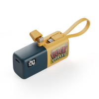 ราคา KUULAA 5000mAh 15W Original พาวเวอร์แบงค์ Type C Powerbank Portable แบตเตอรี่สำรอง Mini Power Bank Built in Cable Shake Led Display พาวเวอร์แบงค์ For iPhone and Type C powerbank ชา (21559353030)