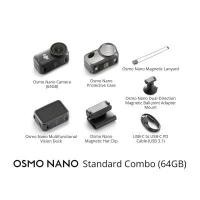 ราคา สินค้าใหม่ DJI Osmo Nano Action Camera 1 1 3 Sensor 4K เเถบเเม่เหล็ก 2 ด้าน เเบตเตอรี่เมื่อใช้คู่กัน 200 นาที (25031047782)