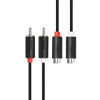 ราคา Prolink 2xRCA Plugs to 2xRCA Sockets Audio Cable 5 Meters (PB102) (017308)