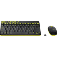 ราคา Logitech Wireless Combo MK240 Nano Black/Chartreuse Yellow (Thai/English) (031156)