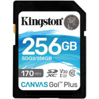 ราคา Kingston 256GB Canvas Go! Plus UHS-I SD Memory Card (SDG3/256GB) (055246)