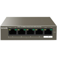 ราคา Tenda TEF1105P-4-63W 5-Port 10/100Mbps Desktop Switch with 4-Port PoE (050788)