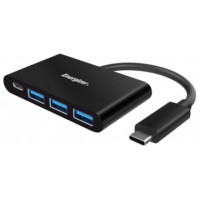 ราคา Energizer USB-C to USB-A 3.0 + USB-C Hub Black (HC304AC) (050225)